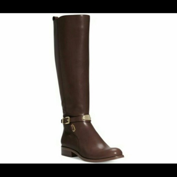 Michael Kors Arley Knee Boots Brown 5 "PRICE FIRM" - Picture 1 of 5